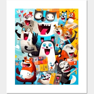 Cartoon family Posters and Art